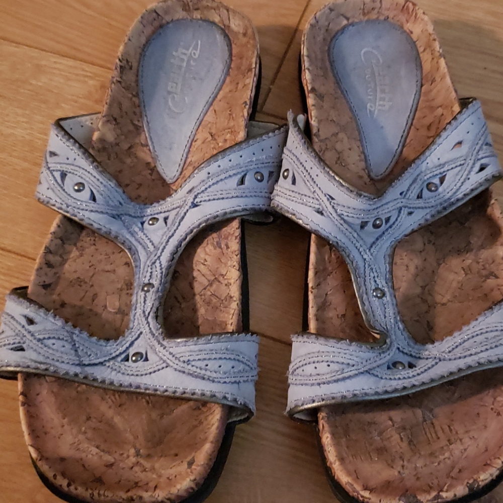 Earth blue sandals